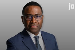 Amadou Hott, « Grand Invité de l’économie » Jeune Afrique RFI, le 14 mars 2025. © Christel JEANNE pour JA
