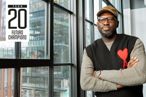 Olugbenga Agboola, fondateur et PDG de Flutterwave. © Montage JA ; Facebook Flutterwave