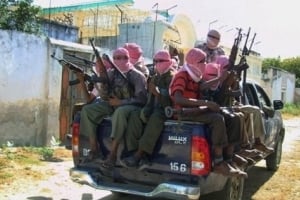 Mukhtar Robow, un porte-parole des milices Shebab lors d’une confÃ©rence de presse Ã  Mogadiscio