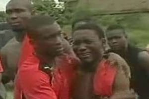 Quelques minutes après le drame (capture d’images diffusées par la Télévision publique d’Angola) © TPA