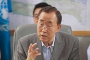 Ban Ki-Moon a réaffirmé la neutralité des Nations-Unies au Sud-Soudan © AFP