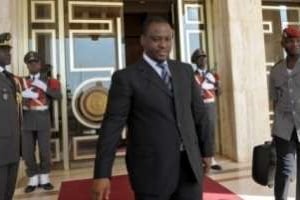 Le 1er ministre Guillaume Soro quitte le palais présidentiel à Yamoussoukro, le 18 février © AFP