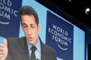 Nicolas Sarkozy au Forum de Davos © Monika flueckiger/World economic Forum
