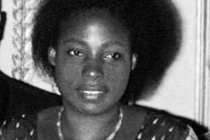 Agathe Habyarimana le 14 avril 1977 © AFP