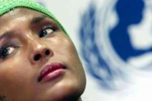 Waris Dirie, ambassadrice de l’ONU contre les mutilations génitales féminines © U.N.