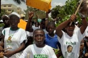 Les manifestations post-électorales à Lomé n’ont pas dégénéré le samedi 13 mars. © AFP