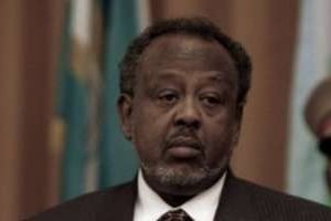 Le président Ismaël Omar Guelleh à Addis Ababa, le 14 juin 2008. © AFP