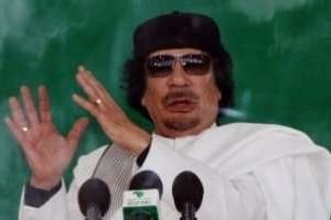 Mouammar Kaddafi propose de diviser en deux parties le Nigeria. © AFP