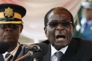 Robert Mugabe le 18 janvier 2010 à Harare. © AFP