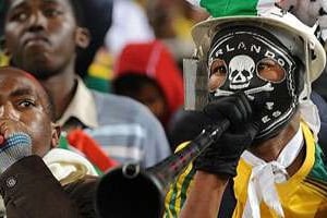Tout est objet de fierté à la veille du Mondial – même les bruyantes vuvuzelas. © AFP