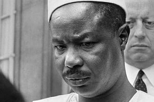 Le président camerounais Ahmadou Ahidjo, en 1968. © AFP