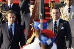 Le président français Nicolas Sarkozy et Mohammed VI, le roi du Maroc. © Reuters