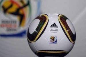 Le Jabulani, ballon officiel de la Coupe du monde 2010. © AFP