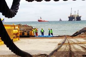 À Almeria, le terminal de réception du gazoduc Medgaz entrera en service dans moins de deux mois. © Medgaz