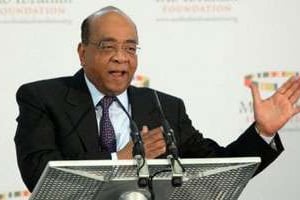 Le créateur du prix, Mo Ibrahim, le 19 octobre 2009 à Londres. © AFP