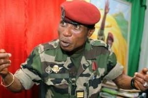 Moussa Dadis Camara quand il était l’homme fort de Conakry. © AFP