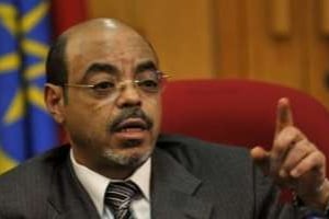 Le Premier ministre ethiopien Meles Zenawi, le 26 mai 2010 à Addis Abeba. © AFP