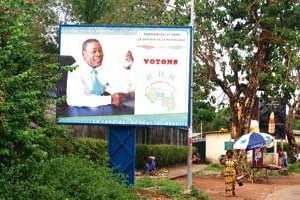 Papa Koly Kourouma, proche de Dadis, est l’un des candidats forestiers à l’élection du 27 juin. © Isoumare/APA pour J.A.