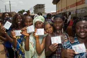 Les Guinéens étaient fiers, dimanche 27 juin, de voter pour leur futur président. © Youri Lenquette