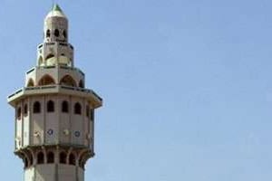 Le minaret de la Grande Mosquée de Touba, dans laquelle le calife général a été enterré. © AFP