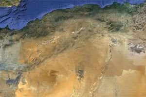 Vue aérienne du nord de l’Algérie. © Google