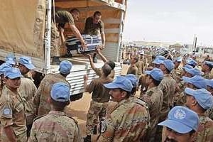 20 000 soldats ou policiers de la Minuad sont actuellement déployés au Darfour. © AFP
