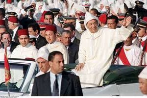 Le roi Hassan II, le 4 mars 1997 à Rabat. © Boyer Étienne/SIPA