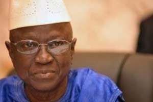 Le président de la Ceni, Ben Sékou Sylla, le 26 juin à Conakry. © AFP