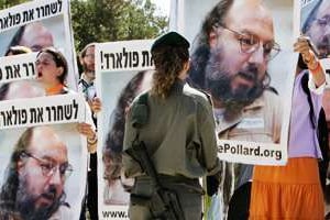 Manifestation en faveur de la libération de Jonathan Pollard, le 19 juin 2005 à Jérusalem-Ouest. © Reuters