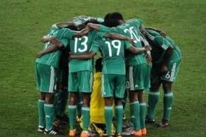 Les joueurs de l’équipe du Nigéria au Mondial, le 22 juin dernier à Durban. © AFP