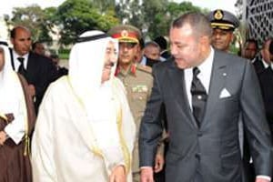Mohammed VI accueille l’émir du Koweït. © MAP