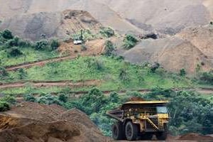 Gisement de manganèse au Gabon. Le pays a rebondi après la récession de 2009. © AFP