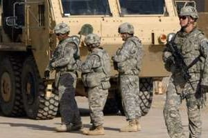 Des soldats américains en patrouille à Kirkouk, en Irak, le 26 août 2010. © AFP
