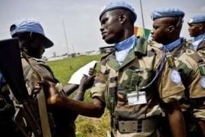 Des soldats sénégalais membres de la Monusco, en RD Congo, le 16 juin 2010. © AFP