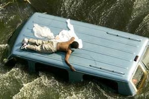 Après le passage de l’ouragan Katrina, en août 2005. © Reuters