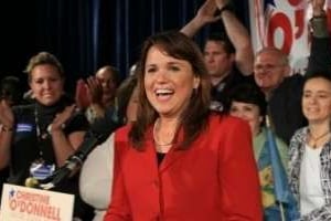 Christine O’Donnell, candidate républicaine à un siège de sénateur dans l’Etat du Delaware. © AFP