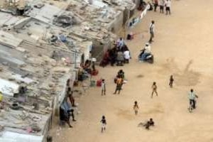 Le bidonville de Boavista, à Luanda en décembre 2009. © AFP / Stéphane de Sakutin