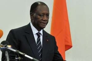Alassane Ouattara à Abidjan le 8 décembre 2010. © AFP