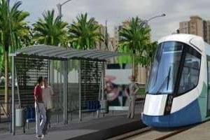 La première ligne de tramway d’Alger entrera en service en avril 2011. © D.R.