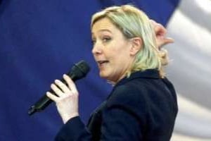 Marine Le Pen en campagne pour la présidence du Front national, le 19 décembre dernier. © Reuters / Pascal Rossignol