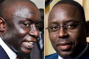 Idrissa Seck et Macky Sall. © AFP/Jacques Torregano pour J.A./Montage J.A.