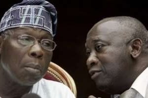 Olusegun Obasanjo a été profondément énervé par l’intransigeance de Laurent Gbagbo. © D.R.