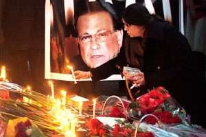Hommage à Salman Taseer, le gouverneur du Pendjab, assassiné le 4 janvier 2011. © Faisal Mahmood/Reuters