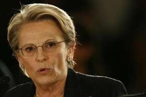 Michèle Alliot-Marie a été critiquée pour sa gestion du dossier de la révolution tunisienne. © AFP