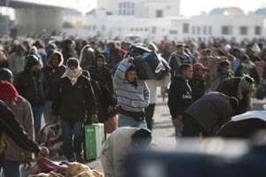 À la frontière entre la Libye et la Tunisie, le 27 février à Ras Jedir. © AFP