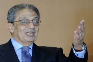 Le chef de la Ligue arabe, Amr Moussa, le 14 octobre 2010 à Berlin. © AFP