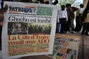 L’édition du 18 avril 2011 du Patriote, quotidien pro-Ouattara © Issouf Sanogo / AFP
