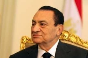 Photo datée du 8 février 2011 de Hosni Moubarak au Caire. © AFP