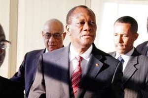 Alassane Ouattara à Addis-Abeba, le 10 mars. © Sipa