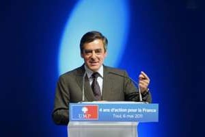 Le premier ministre François Fillon s’exprime le 06 mai 2011 à Toul. © AFP